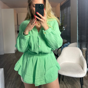 Maxime green - Playsuit - Cé Mouton