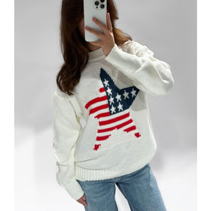 USA Star white - Knit