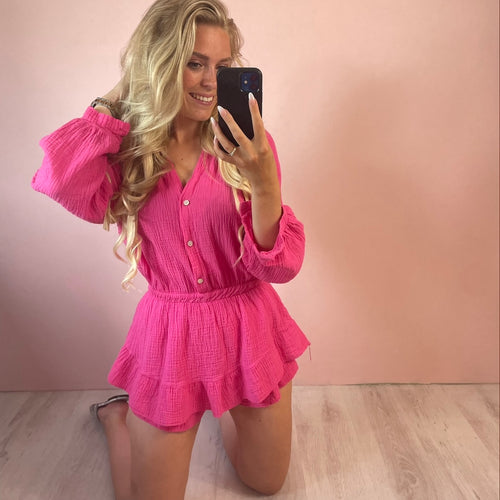 Maxime fuchsia - Playsuit - Cé Mouton