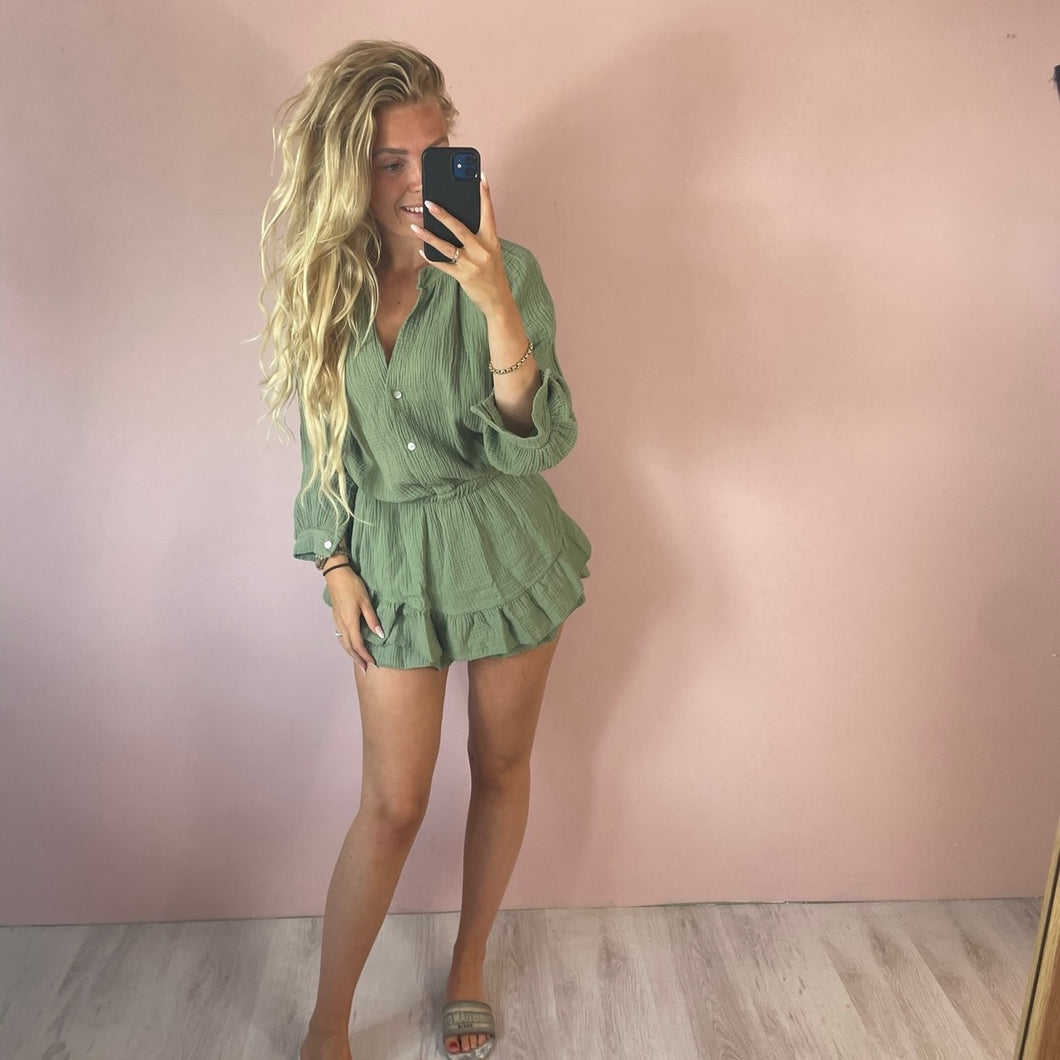 Maxime army - Playsuit - Cé Mouton