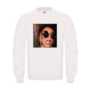 Don't care white - Sweater - Cé Mouton